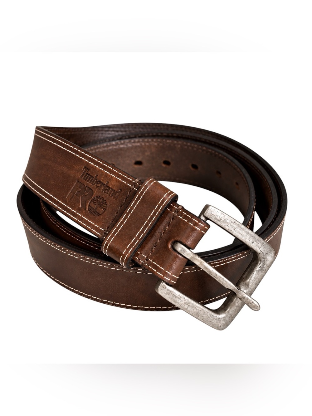 Timberland PRO Men's Genuine Brown Leather Belt Size 52 Casual Outdoor Work